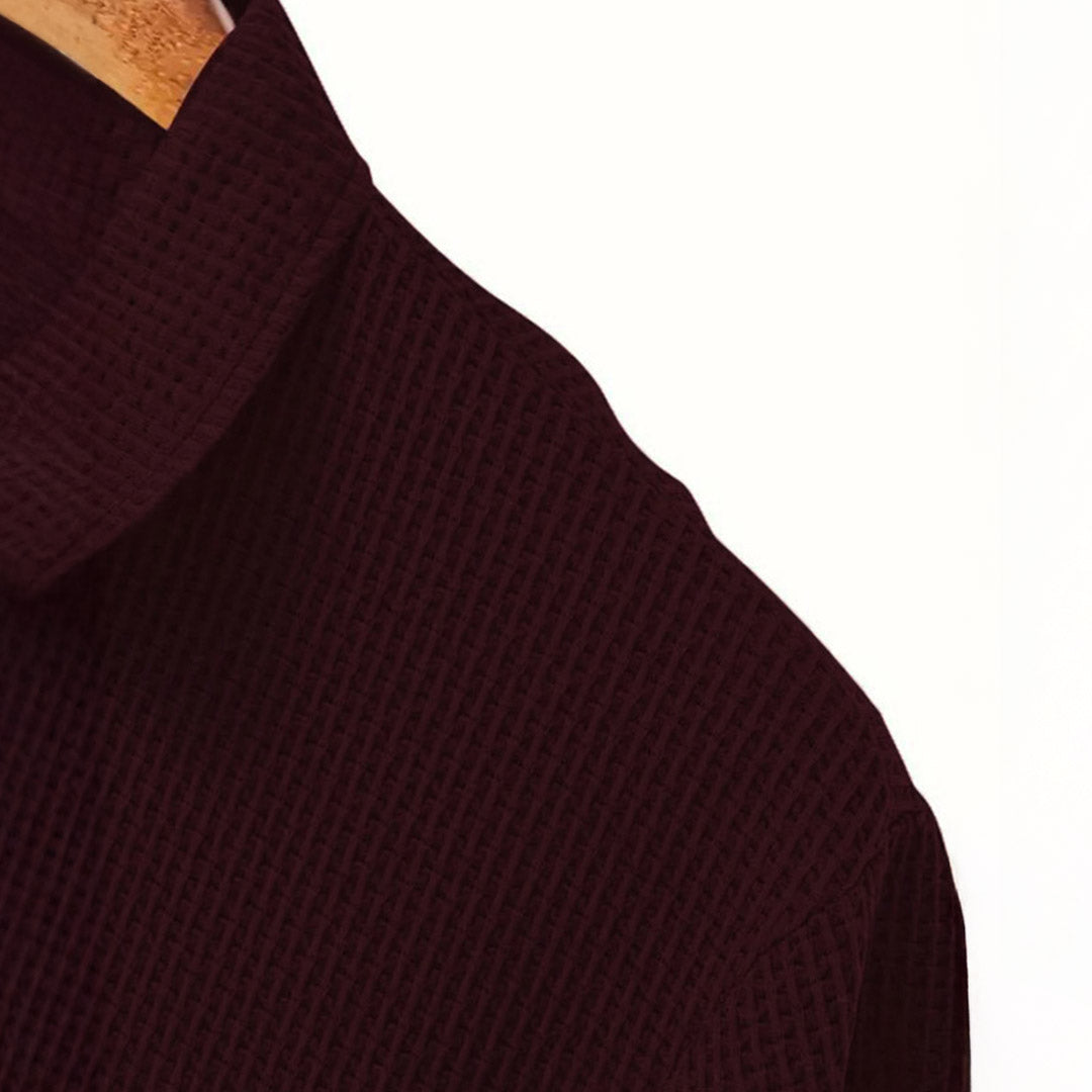 Lusso - Polo manga larga cómodo y ligero para hombre