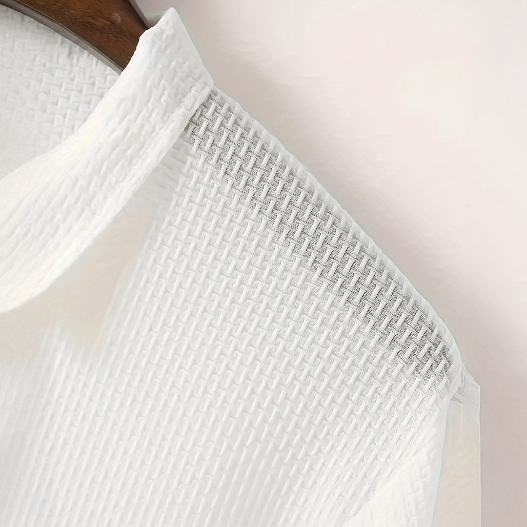 Lusso - Polo manga larga cómodo y ligero para hombre