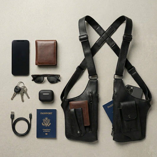 Orva - Bolso de Hombro Clásico para Hombre